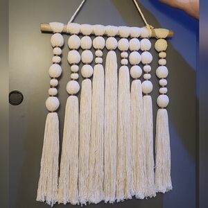 Cream Macrame Wall Hanging Art